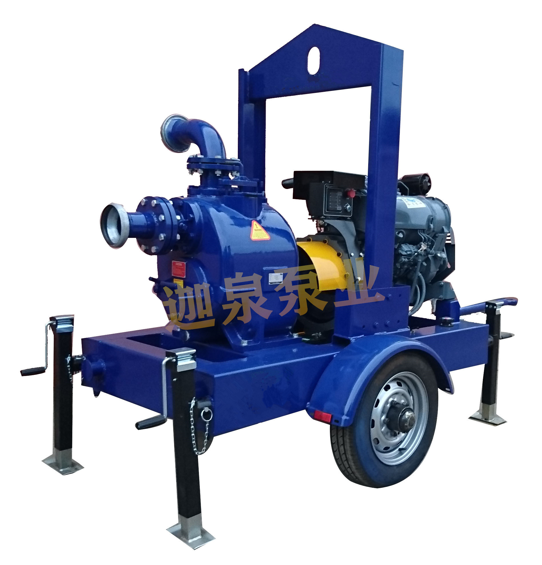 無堵塞強(qiáng)自吸移動式柴油機(jī)排污泵